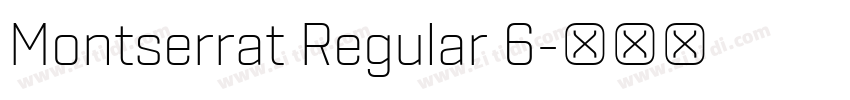 Montserrat Regular 6字体转换
